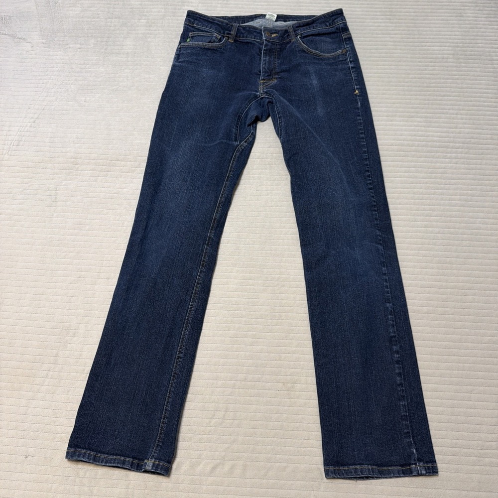 Stio Rivet Jeans Mens 32x32 Stretch Cotton Denim Dark Wash Straight Leg